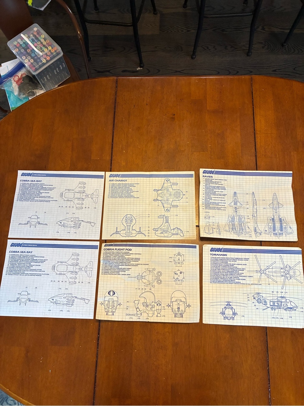 Vintage G.I.Joe lot of Instructions Lot